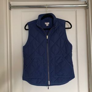 Navy Quilted Vest J Crew Factory